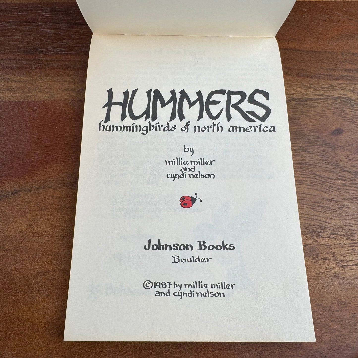 Hummers: Hummingbirds of North America, Millie & Cyndi's Pocket Nature Guides, `987