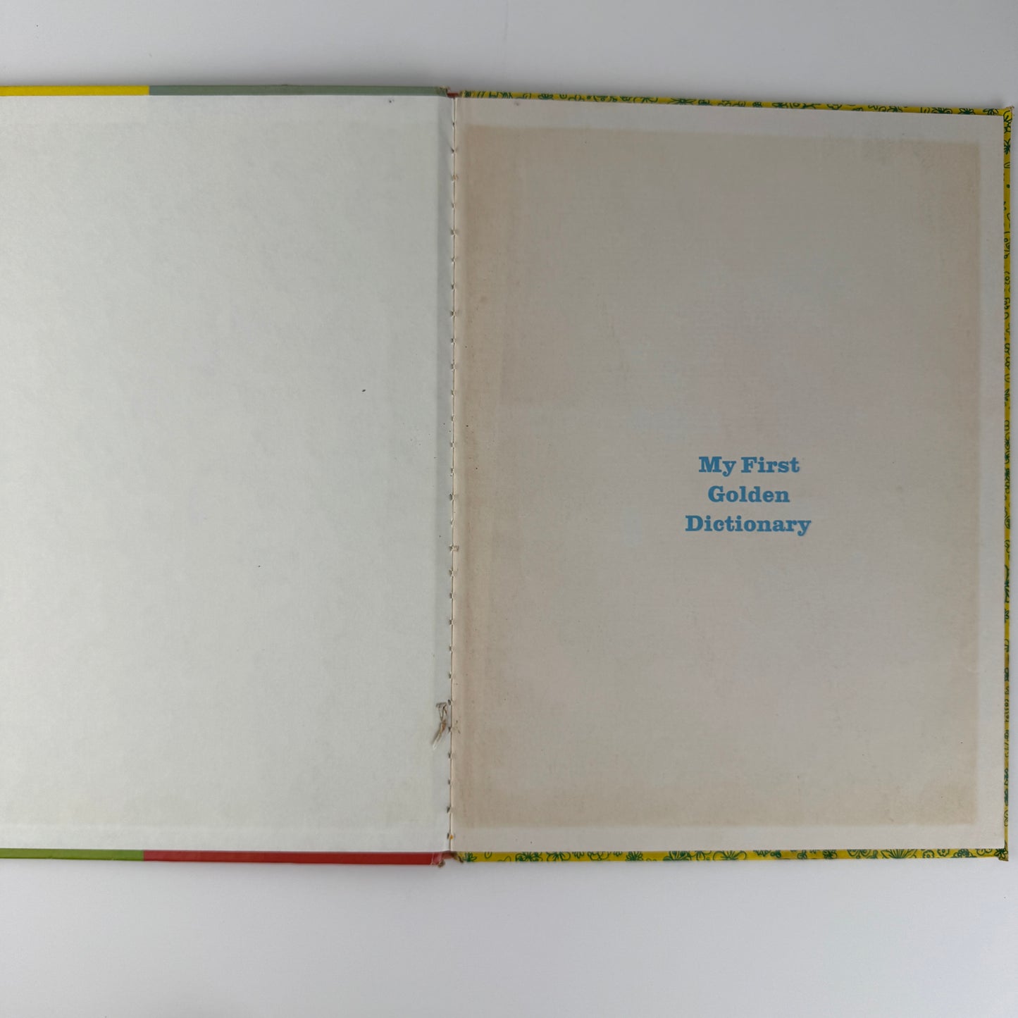My First Golden Dictionary, Illustrated Oversized 1978 Hardcover Children's Boook