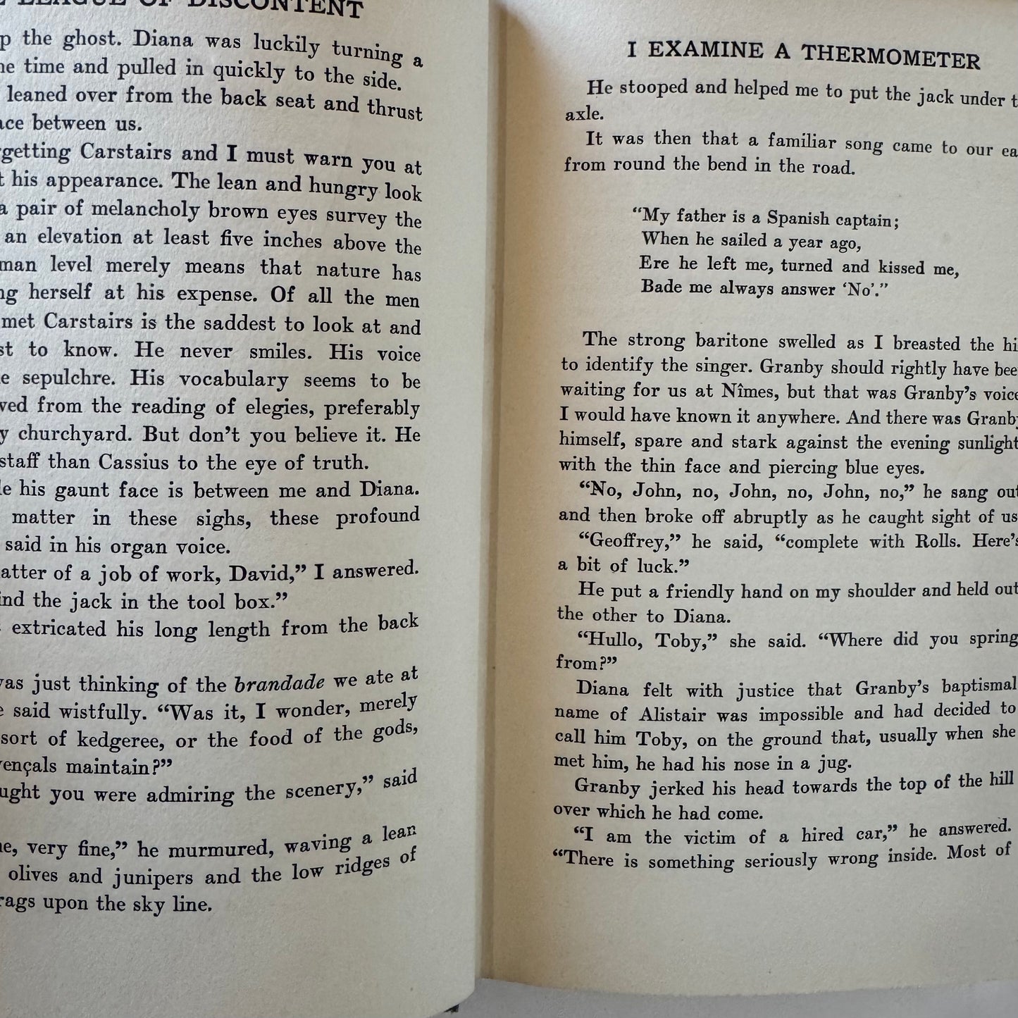 The League of Discontent, Francis Beeding, 1930 Suspense Novel
