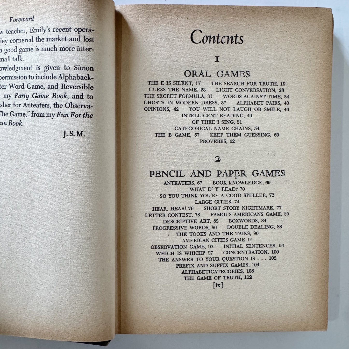 The Home Book of Party Games, 1949 Hardcover