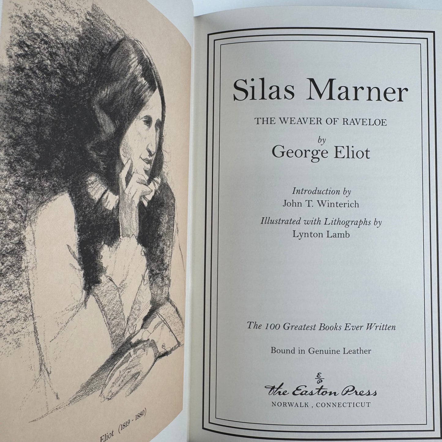 Silas Marner, George Eliot, Easton Press 100 Greatest Books Ever Written, 2005