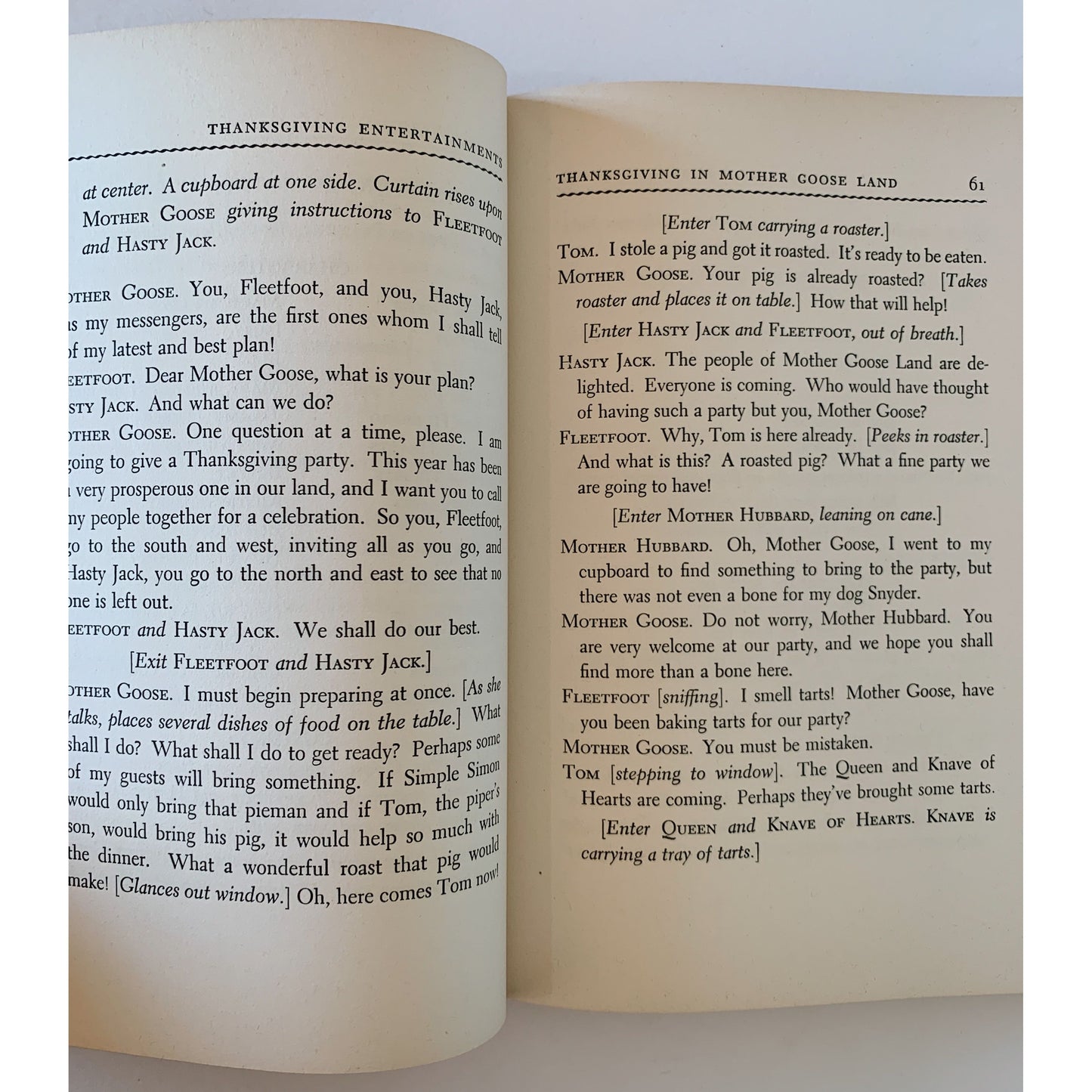 Big Book of Thanksgiving Entertainments, 1941, For School Setting