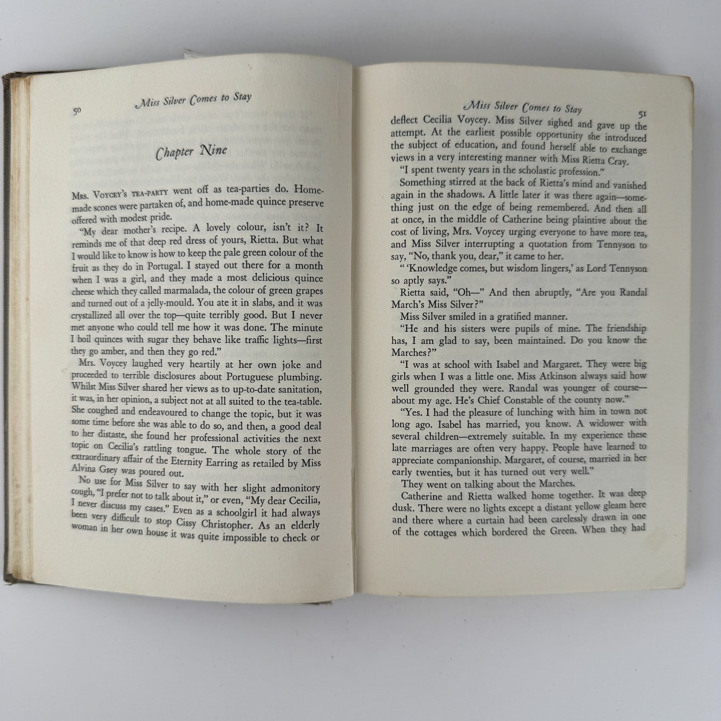 Miss Silver Comes to Stay, Patricia Wentworth, J.B. Lippincott, 1949 Hardcover First Edition