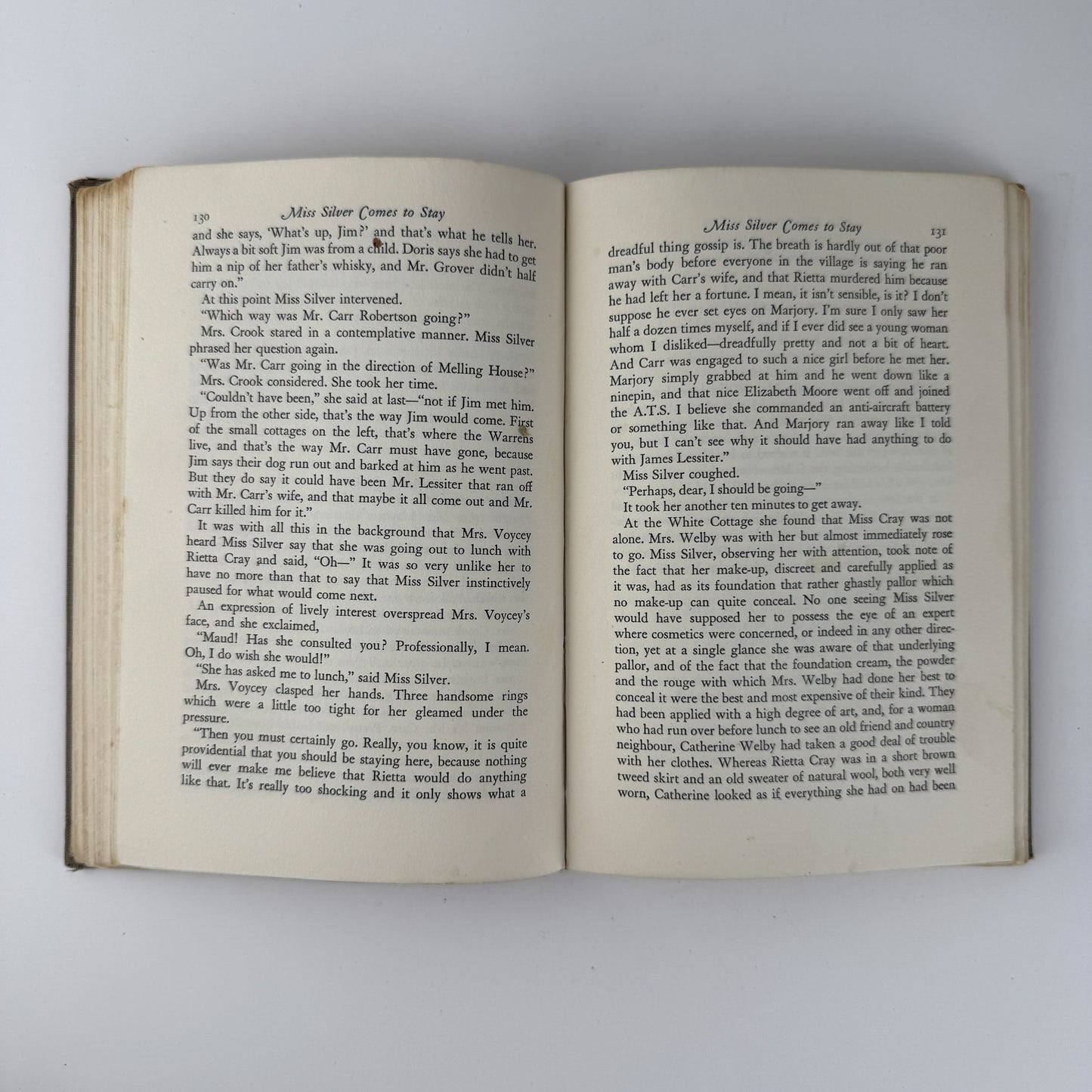 Miss Silver Comes to Stay, Patricia Wentworth, J.B. Lippincott, 1949 Hardcover First Edition