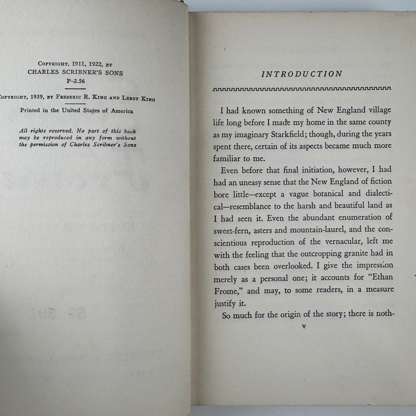 Ethan Frome, Edith Wharton, Modern Standard Authors Edition, 1939
