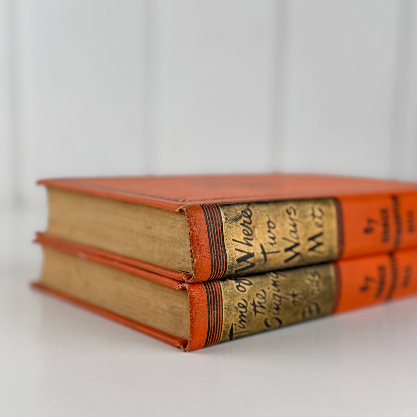 Grace Livingston Hill Book Bundle, Set of 2 Hardcover P.F. Collier Orange Editions