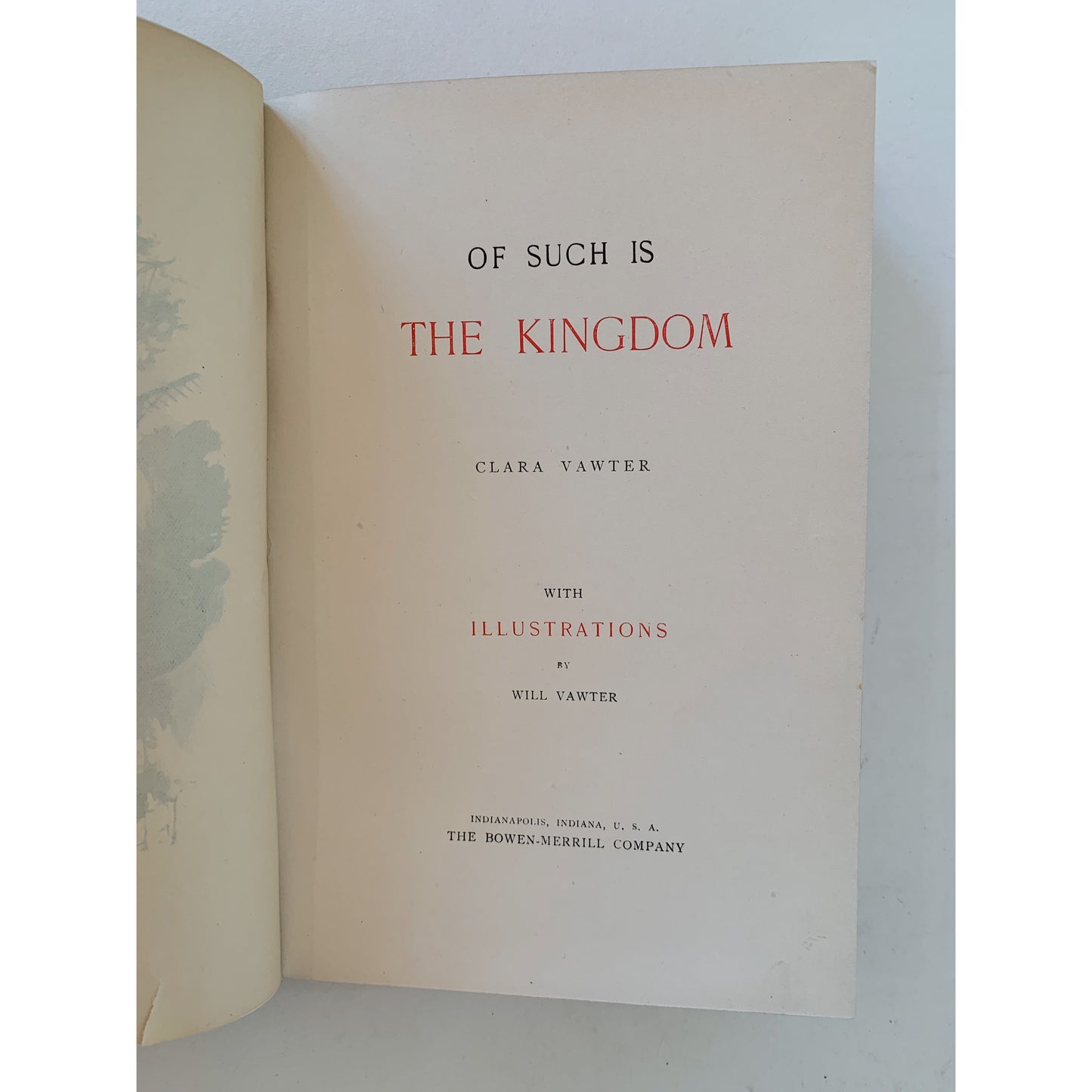 Of Such is the Kingdom, Clara Vawter, 1899, Illustrated Children's Poetry