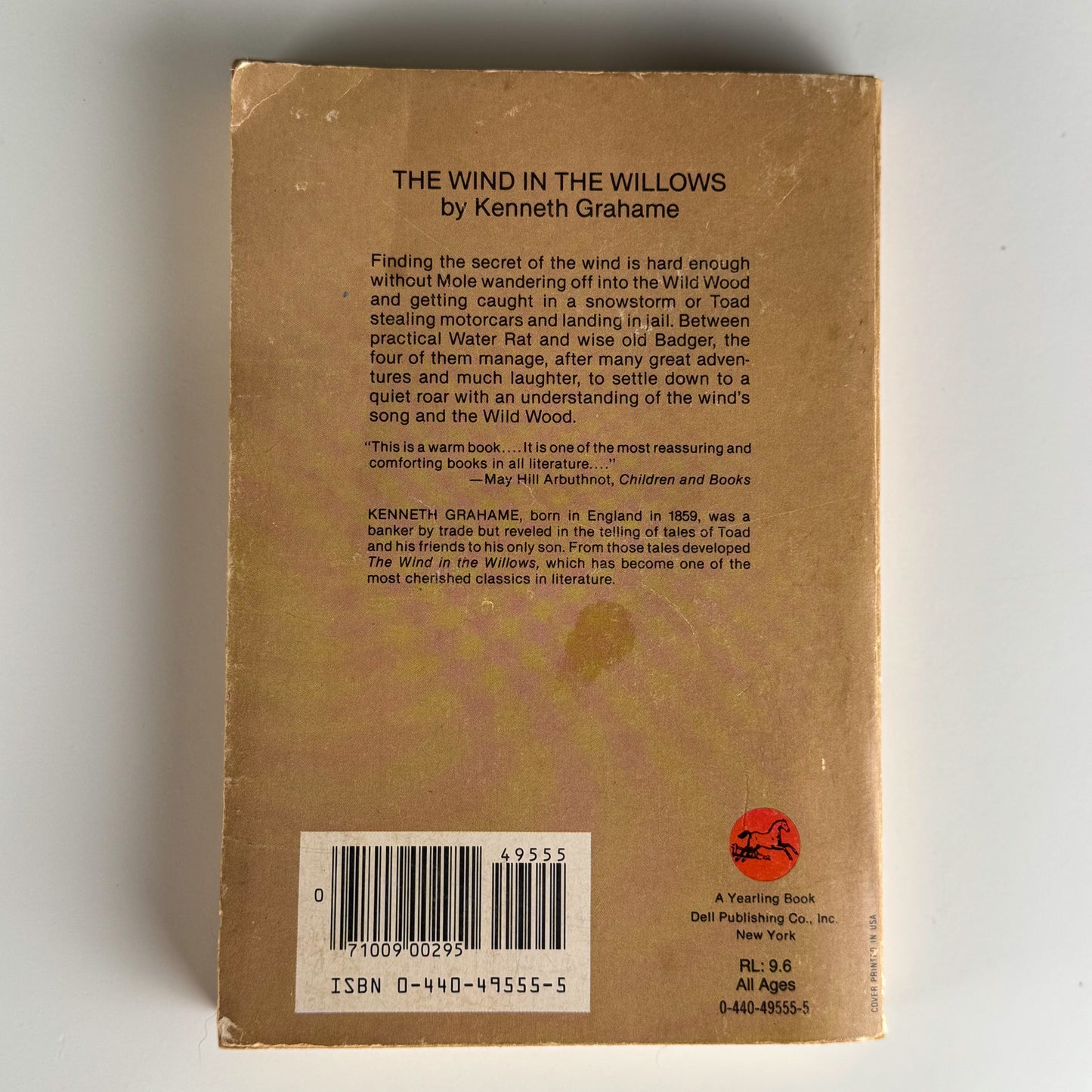 The Wind in the Willows, Kenneth Grahame, A Dell Yearling Book, 1984 Paperback