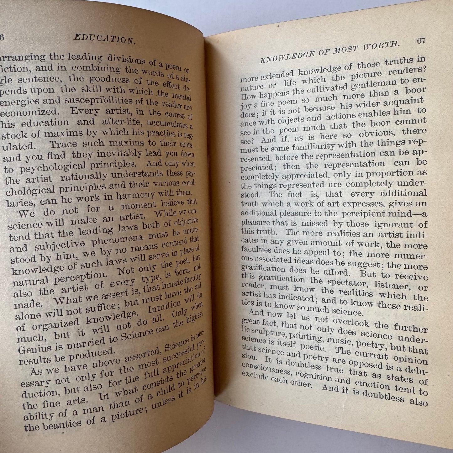 Spencer on Education, 1885 Ornate Hardcover