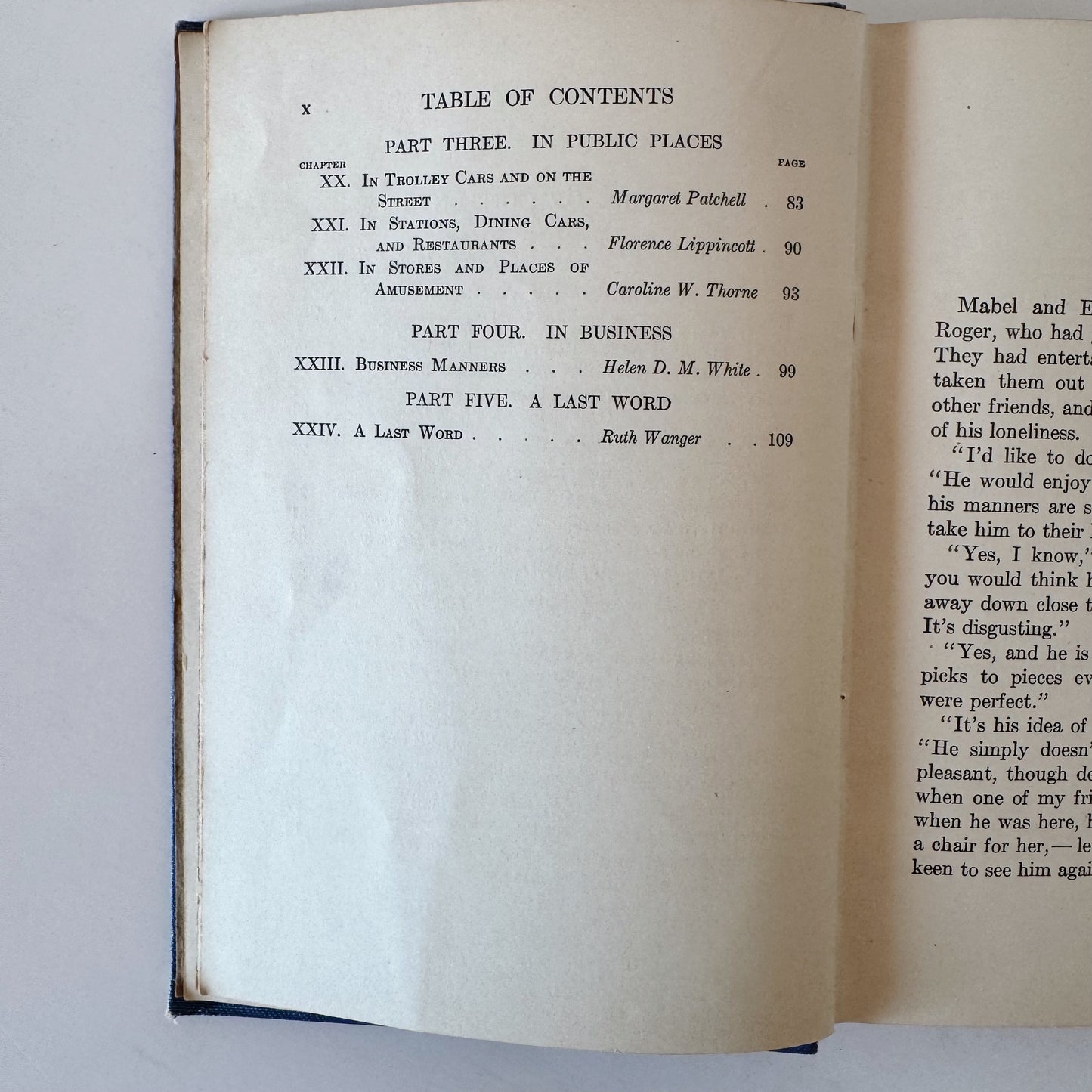 Everyday Manners for Boys and Girls, 1922 School Book
