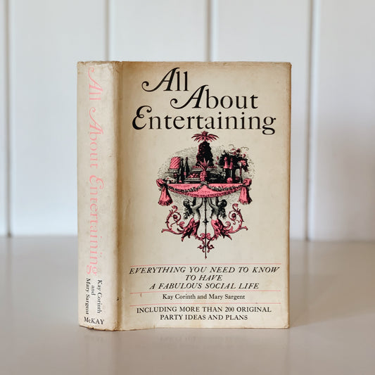All About Entertaining, 1966, Hardcover Mid-Century Party Planning Guide