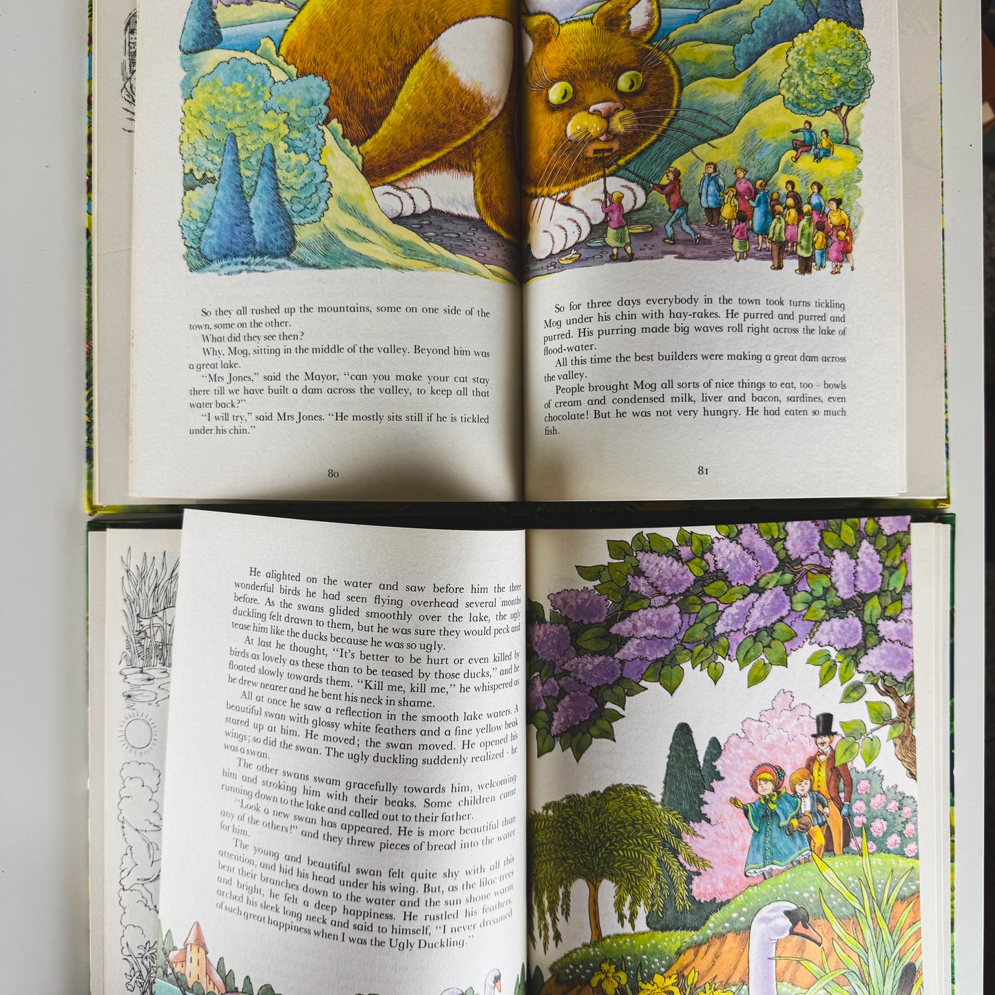 A Treasury Book of Animal Stories and Bedtime Stories, 1981-2 Hardcover Set of 2