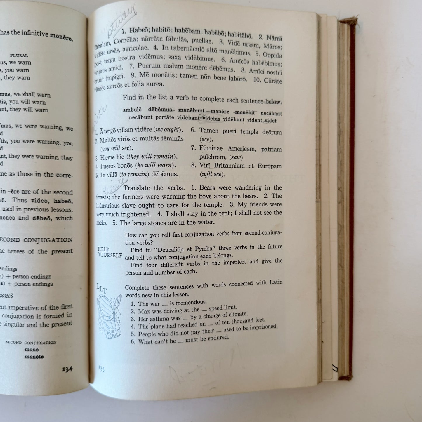 Using Latin, Book One, 1948 Mid Century School Book