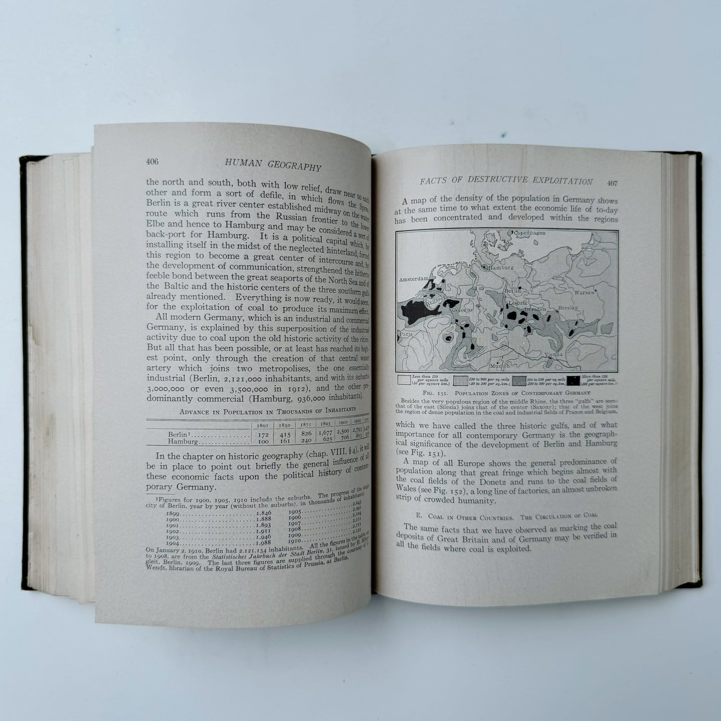 Human Geography, 1920 School Textbook, Jean Brunhes, Rand McNally, 77 Maps