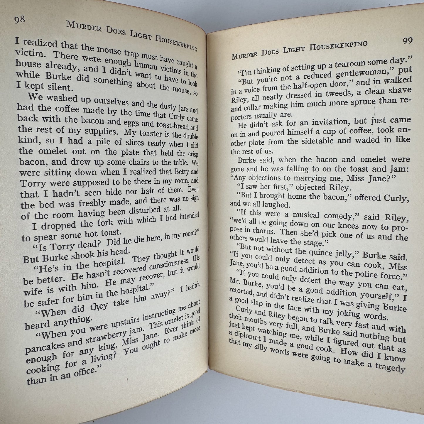 Murder Does Light Housekeeping, Minna Bardon, 1941 Scarce Hardcover Mystery