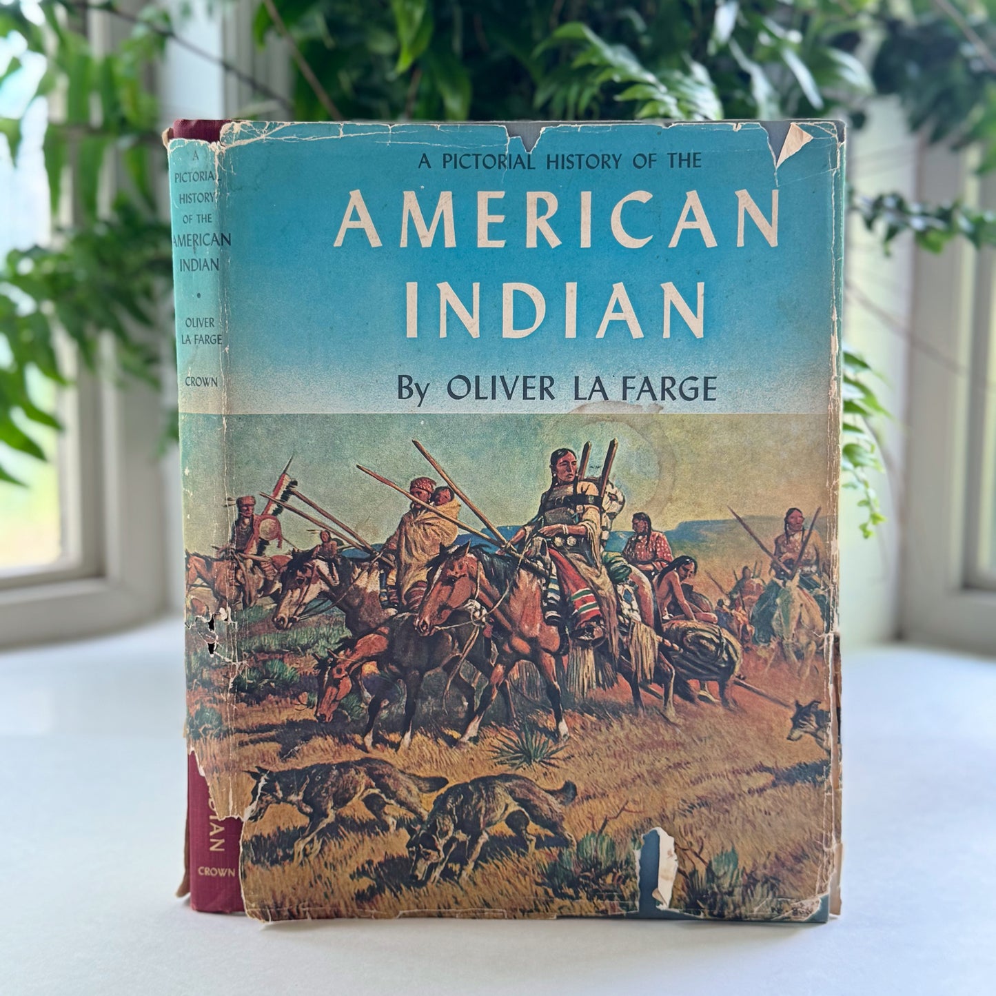 A Pictorial History of the American Indian, Oliver La Farge, 1956 Oversized Hardcover