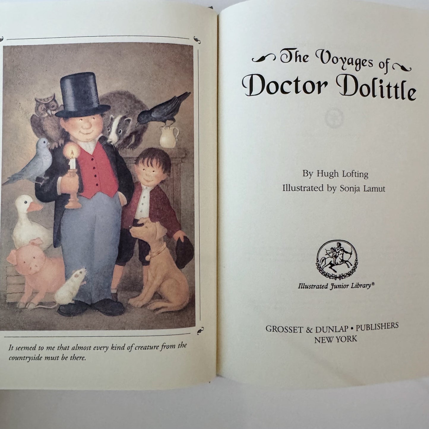 The Voyages of Doctor Doolittle, Illustrated Junior Library, 1998, Hardcover, Newberry Winner