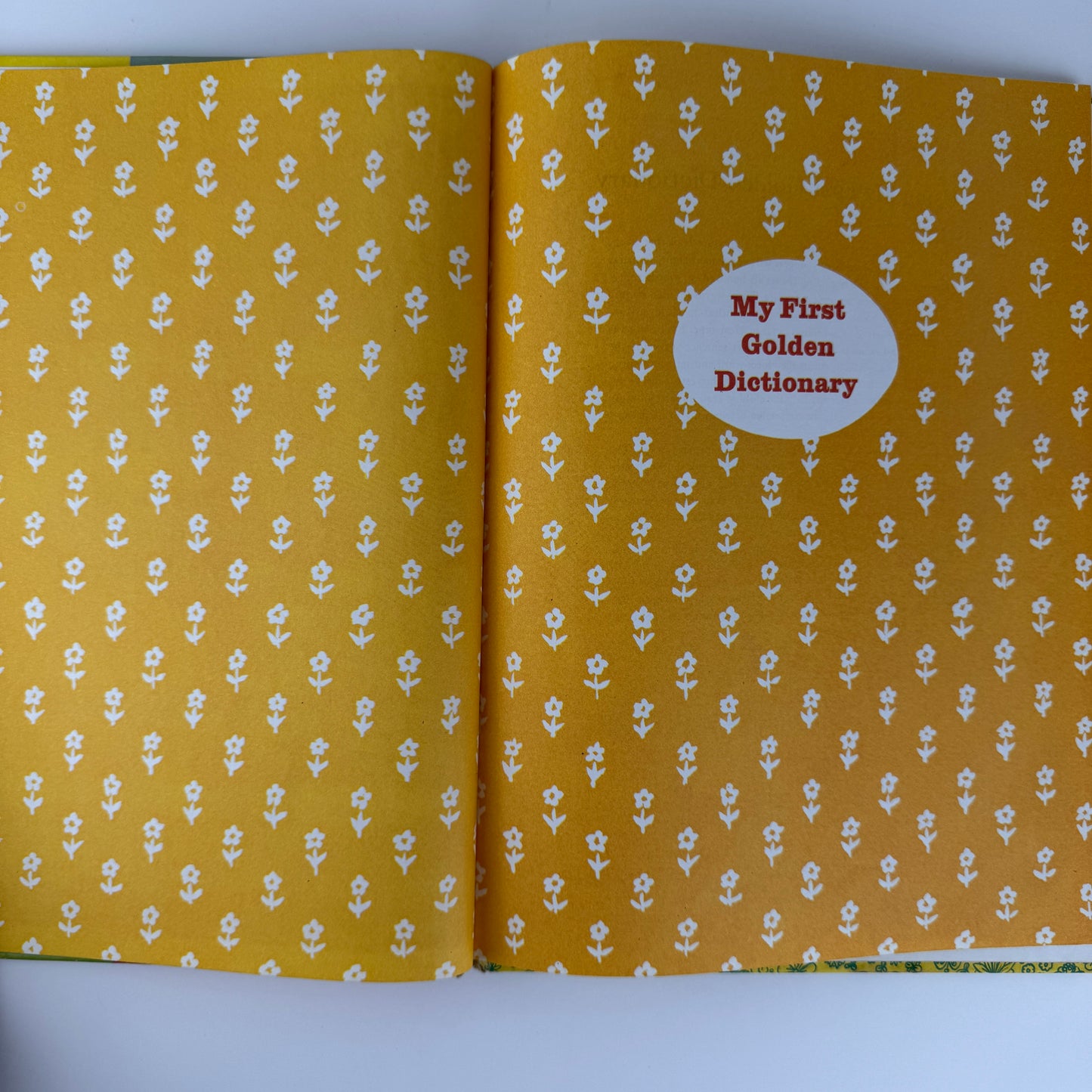 My First Golden Dictionary, Illustrated Oversized 1978 Hardcover Children's Boook