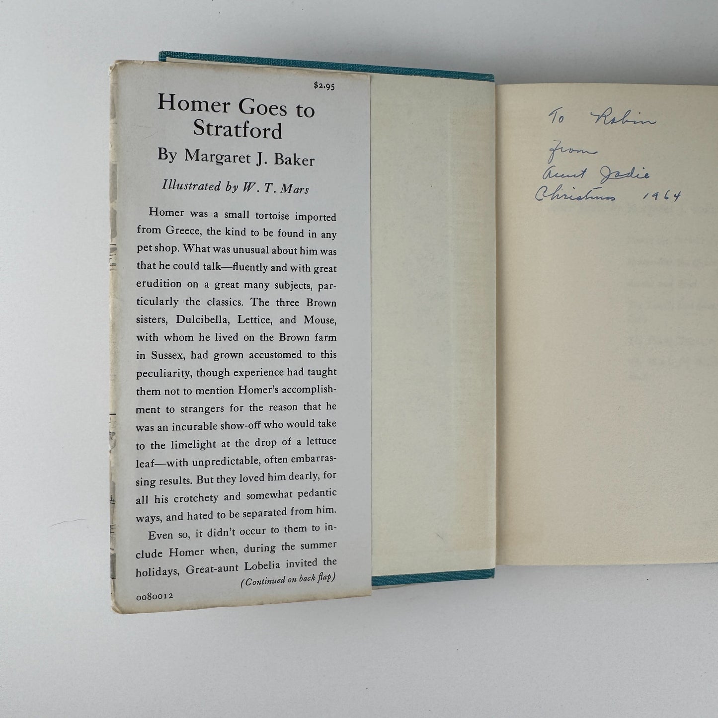 Homer Goes to Stratford, 1958 British Children's Book