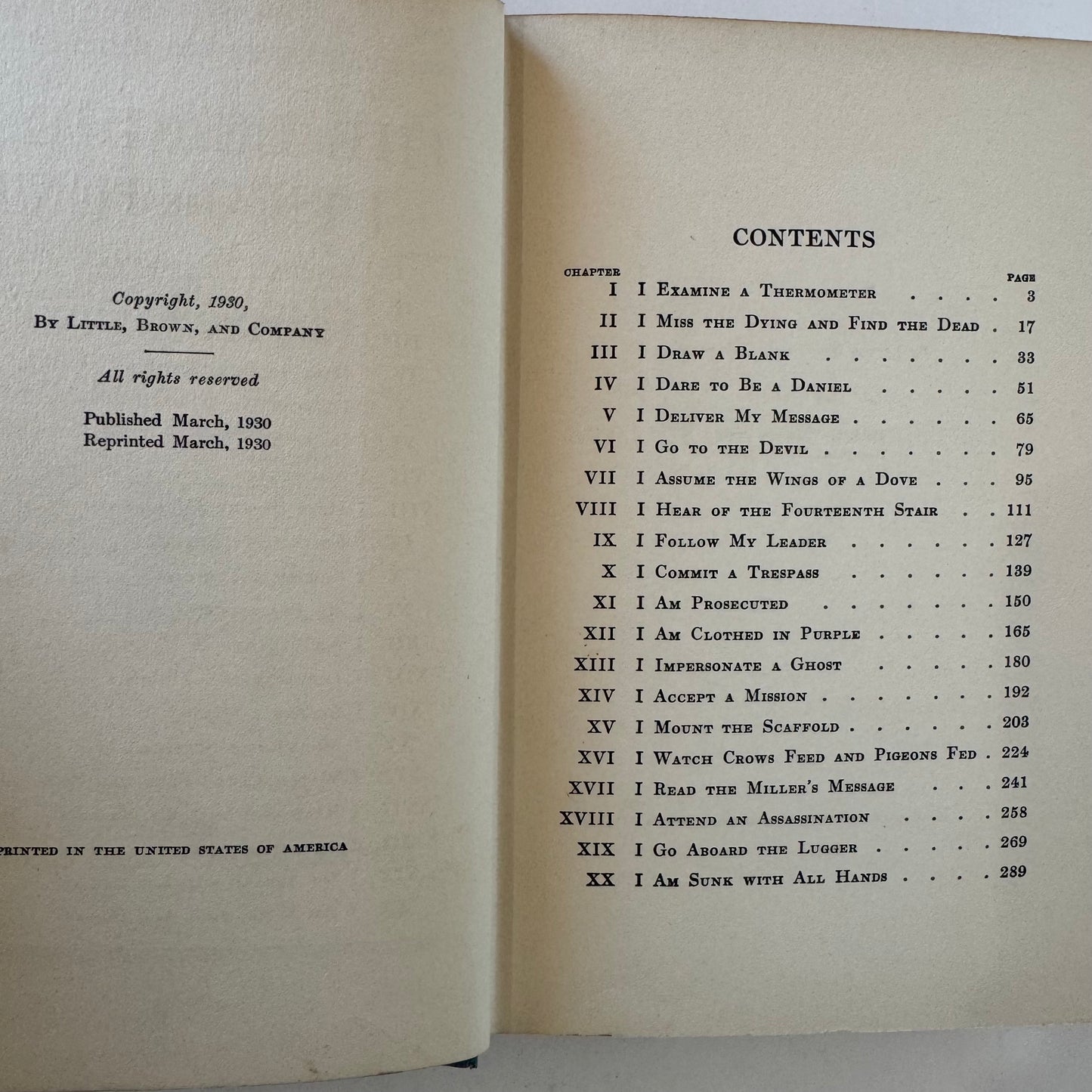 The League of Discontent, Francis Beeding, 1930 Suspense Novel