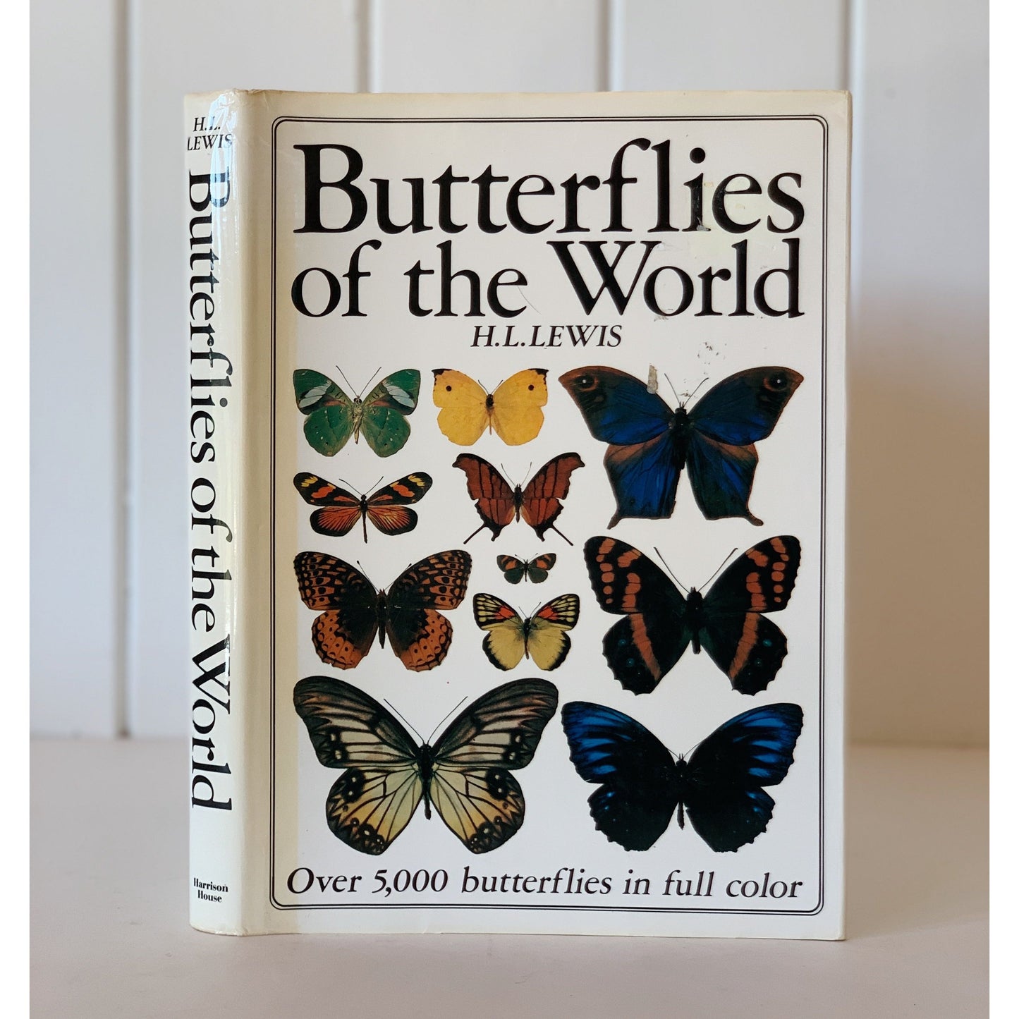 Butterflies of the World, H.L. Lewis, Color Illustrations, 1987, Cream Oversized Book