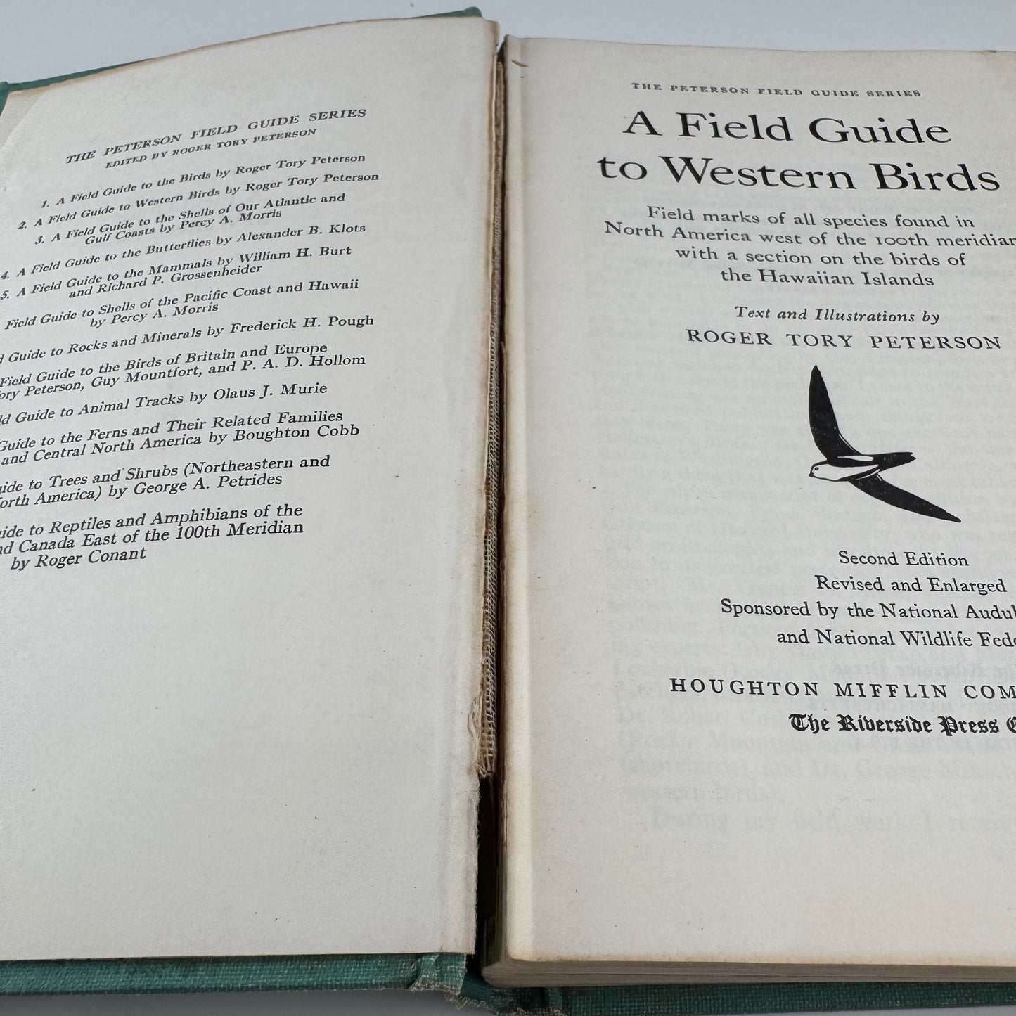 Roger Tory Peterson Set, A Field Guide to Western Birds and Field Guide to the Birds