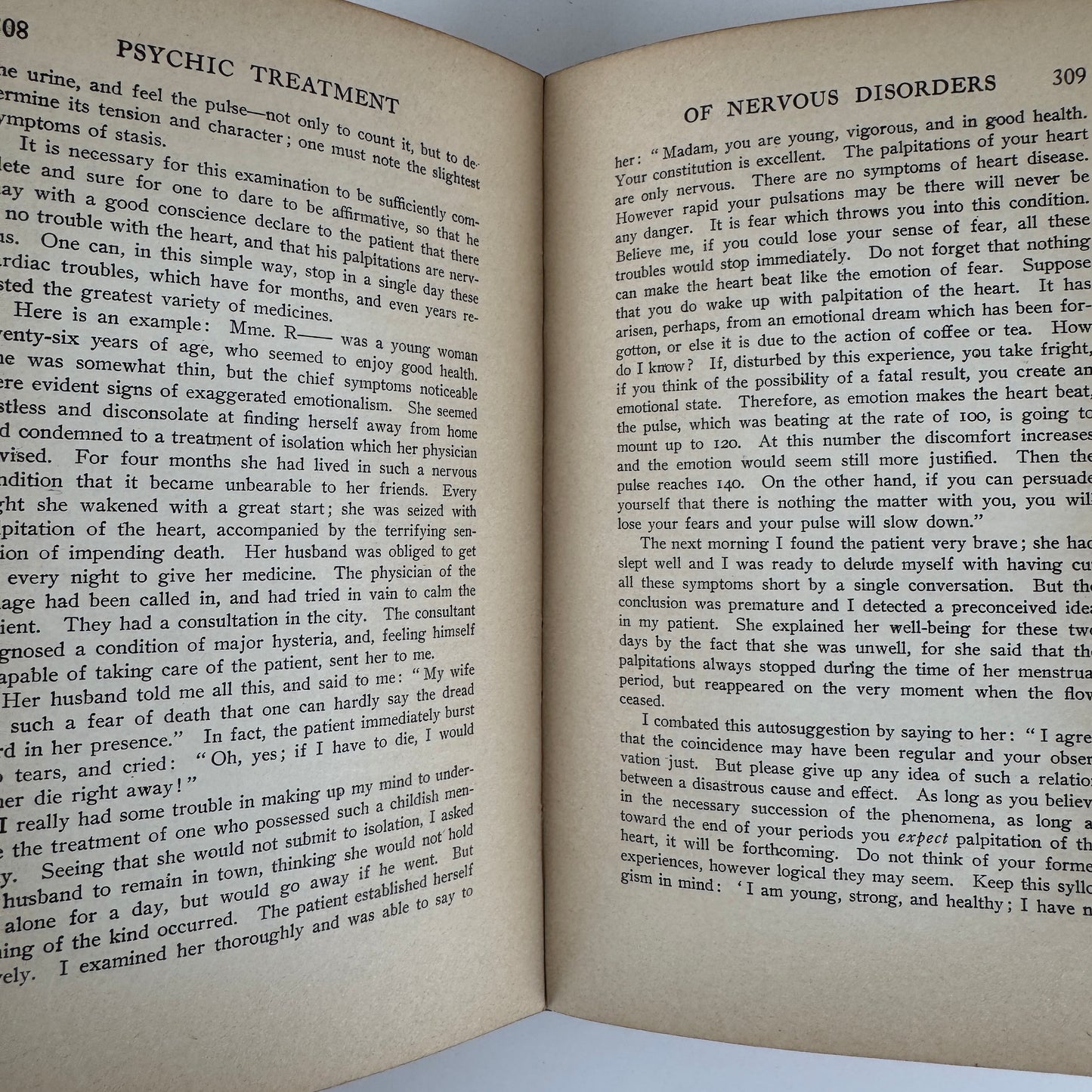 The Psychic Treatment of Nervous Disorders — 1909 Antique Medical Book