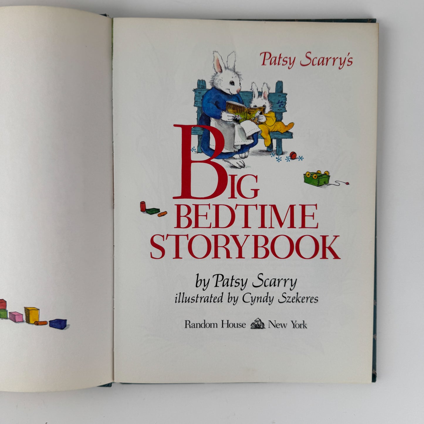 Patsy Scarry's Big Bedtime Storybook, 1980 Hardcover First Edition