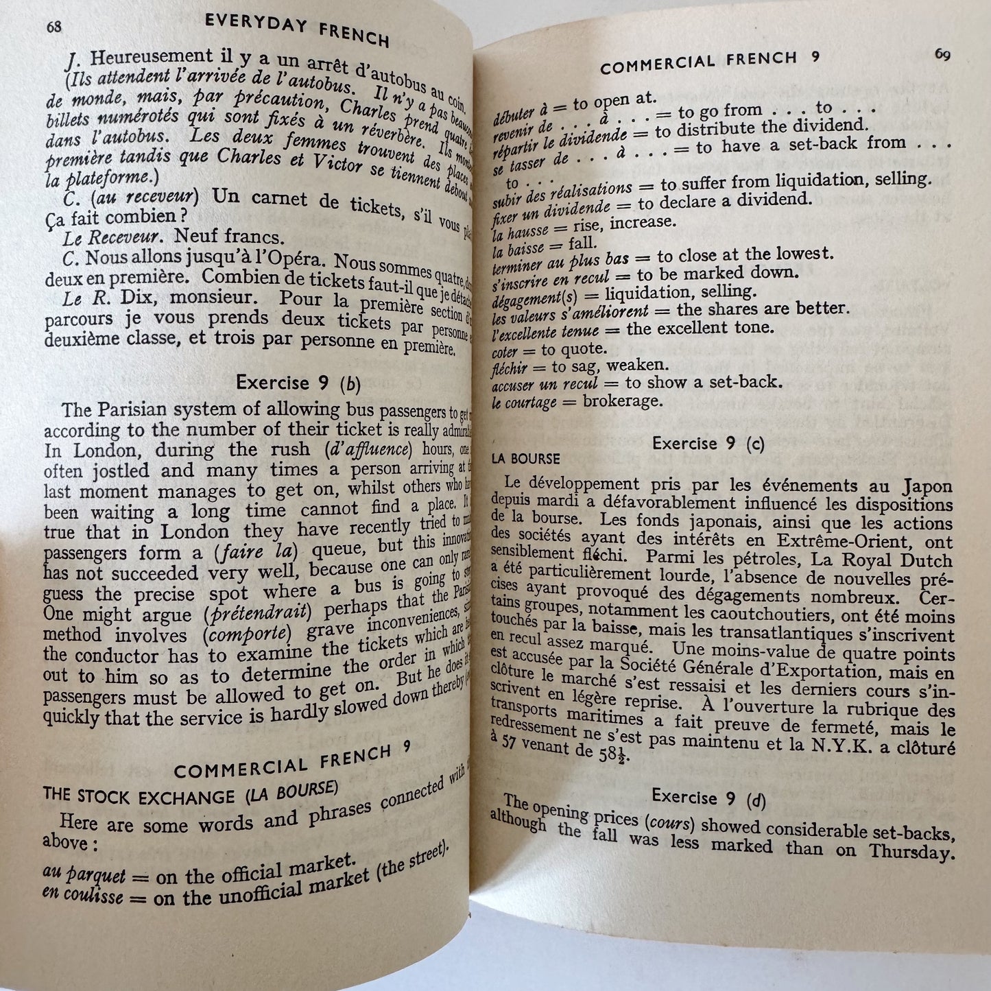 Everyday French, The Teach Yourself Books, 1947 Hardcover