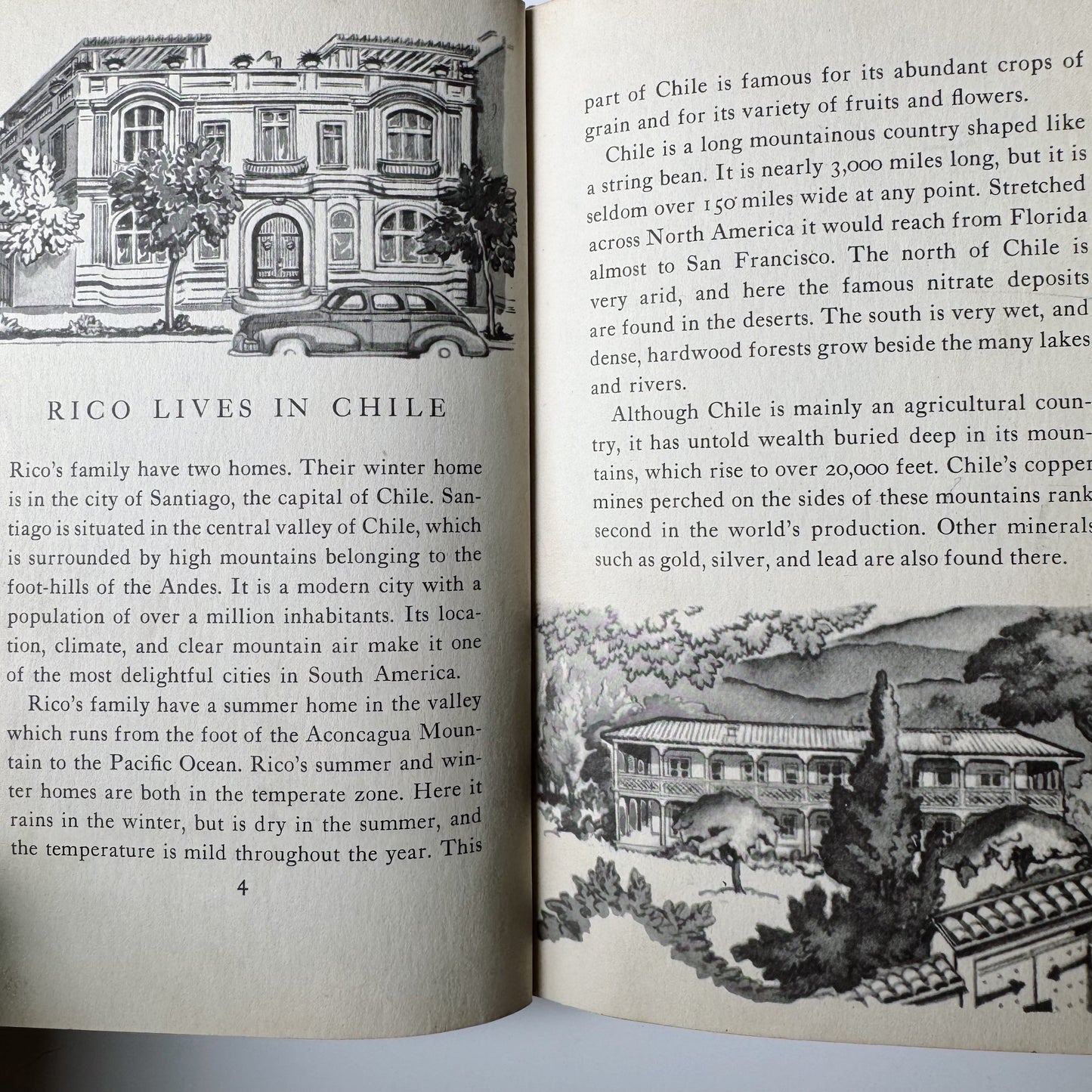 Rico the Young Rancher, New World Neighbors, Kids Book, Chile, 1942