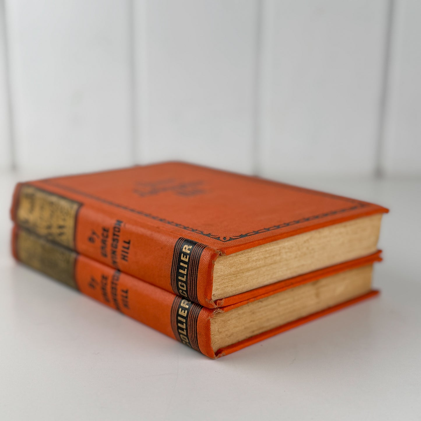Grace Livingston Hill Book Bundle, Set of 2 Hardcover P.F. Collier Orange Editions
