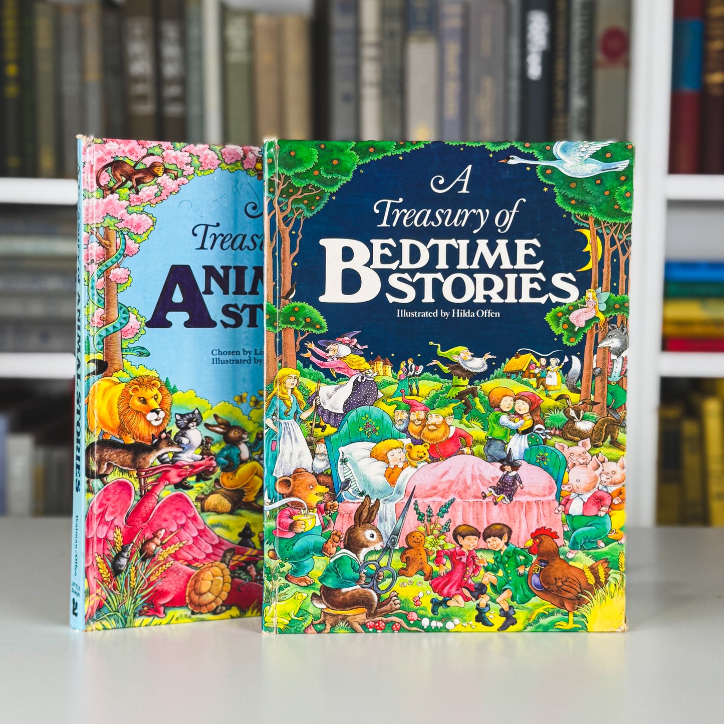 A Treasury Book of Animal Stories and Bedtime Stories, 1981-2 Hardcover Set of 2