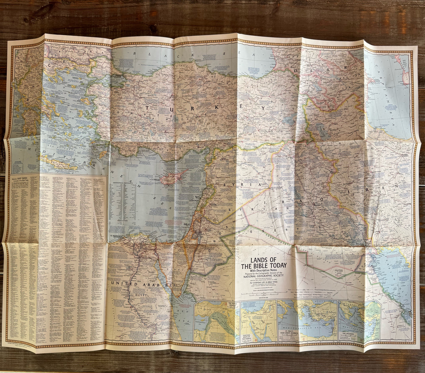 Vintage National Geographic Maps, Choose One