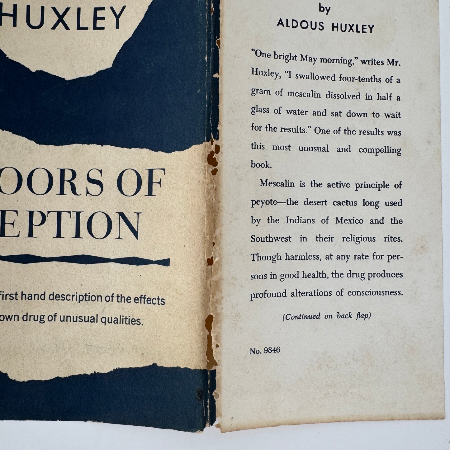 The Doors of Perception, Aldous Huxley, 1st US Edition, 1954 Hardcover