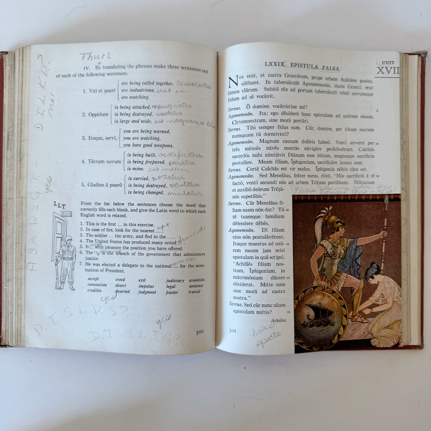 Using Latin, Book One, 1948 Mid Century School Book