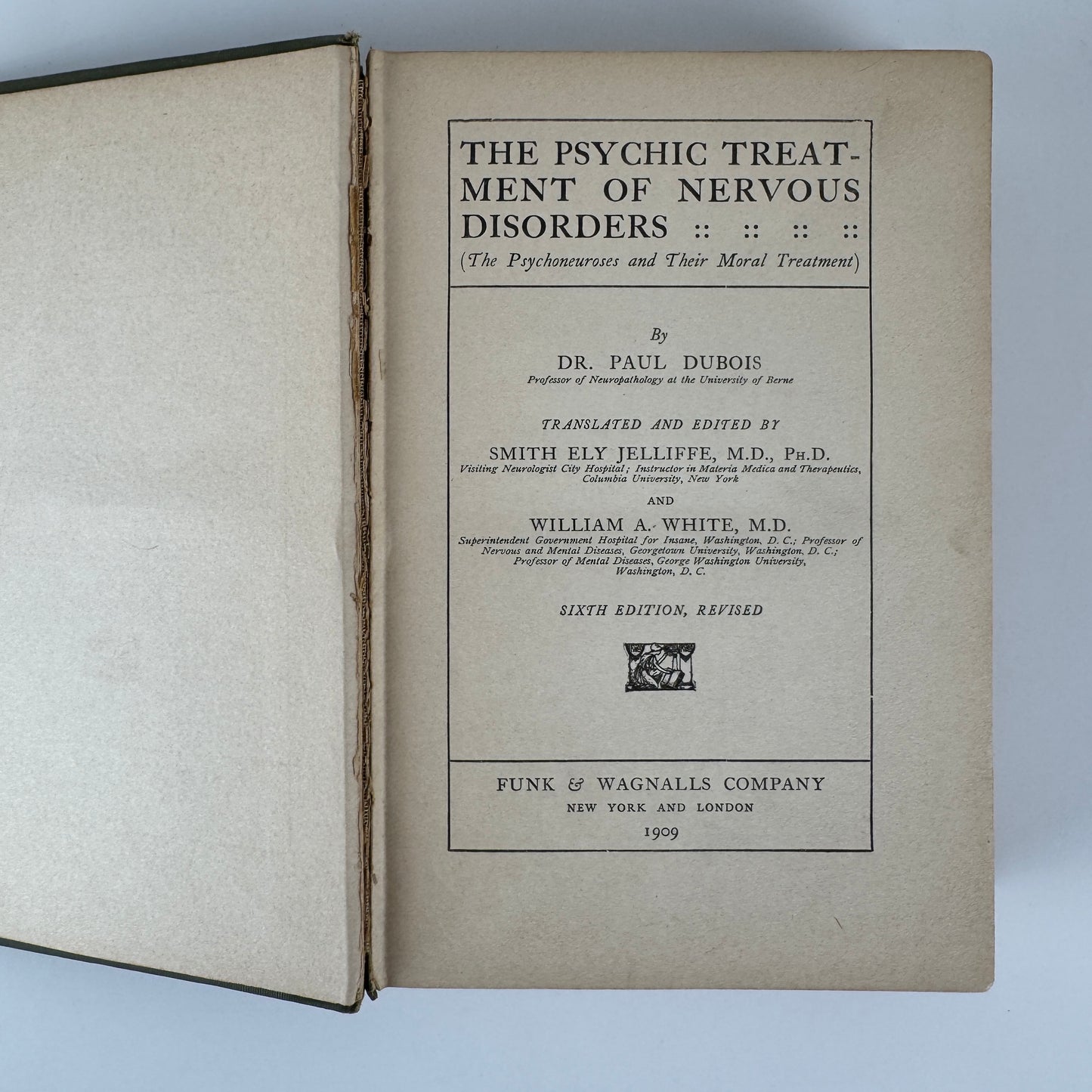 The Psychic Treatment of Nervous Disorders — 1909 Antique Medical Book
