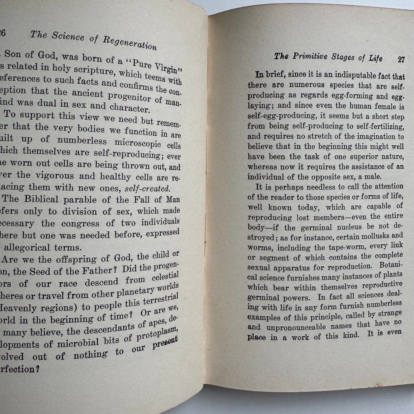 The Science of Sex Regeneration, A. Gould and Dr. Franklin L. Dubois, Hardcover 1911