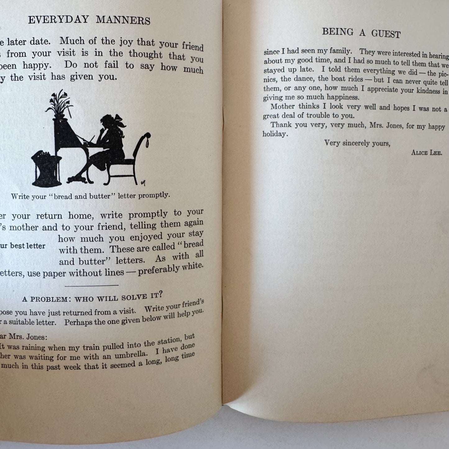 Everyday Manners for Boys and Girls, 1922 School Book