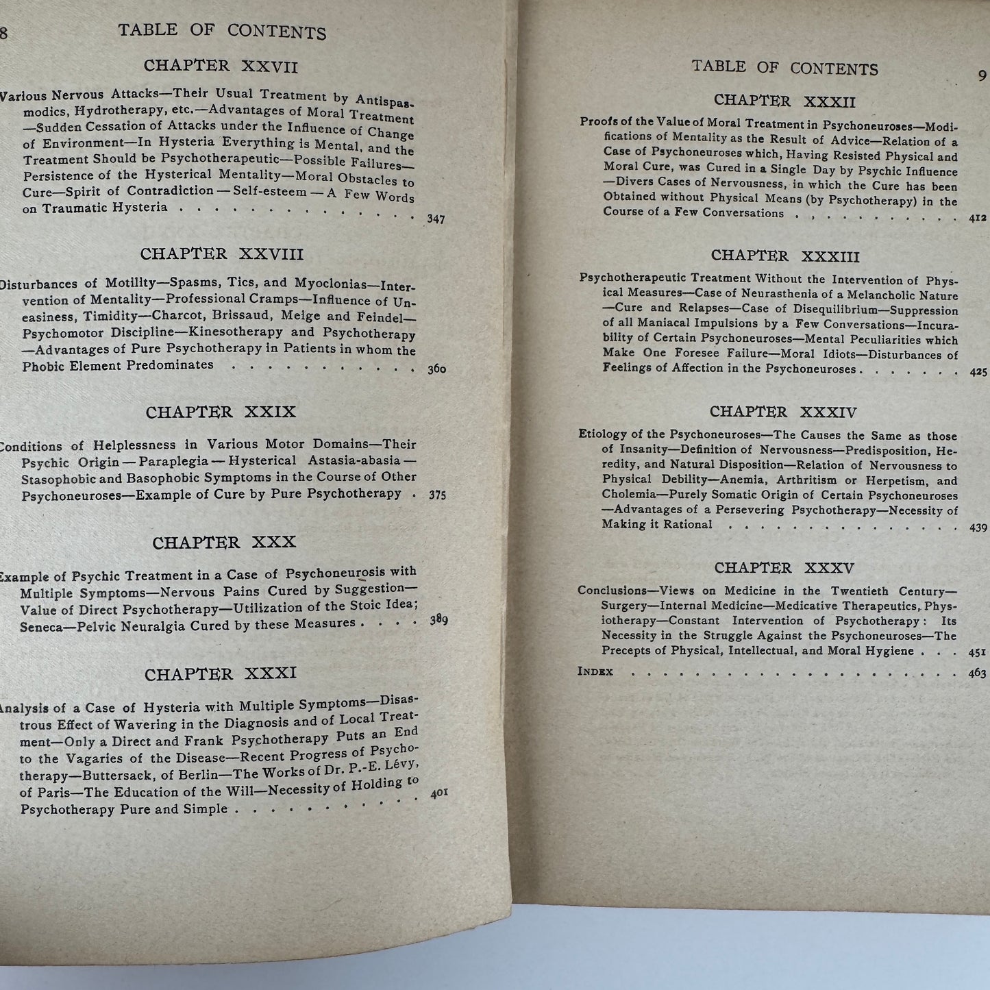 The Psychic Treatment of Nervous Disorders — 1909 Antique Medical Book
