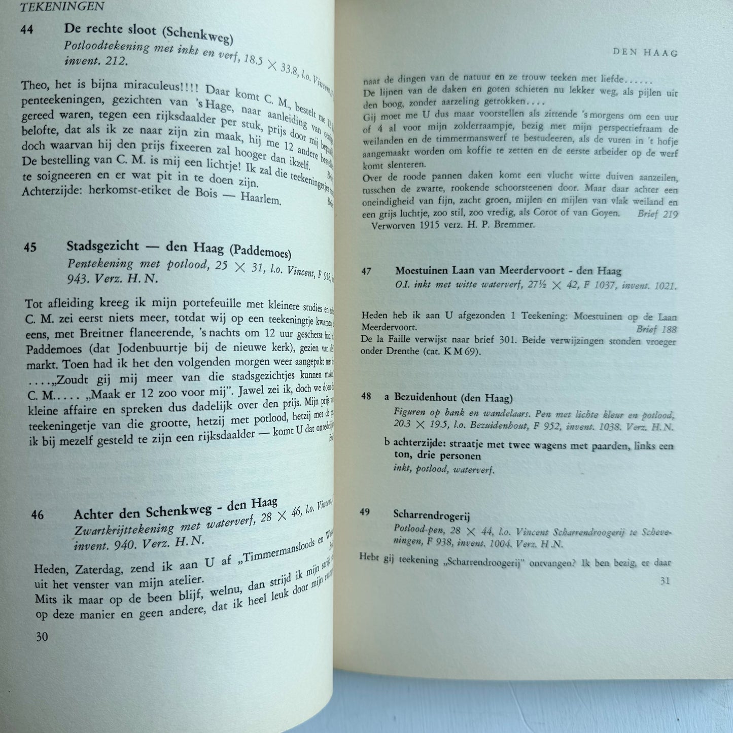 Catalog of 264 Works of Vincent Van Gogh in The Kröller-Müller Museum, 1949