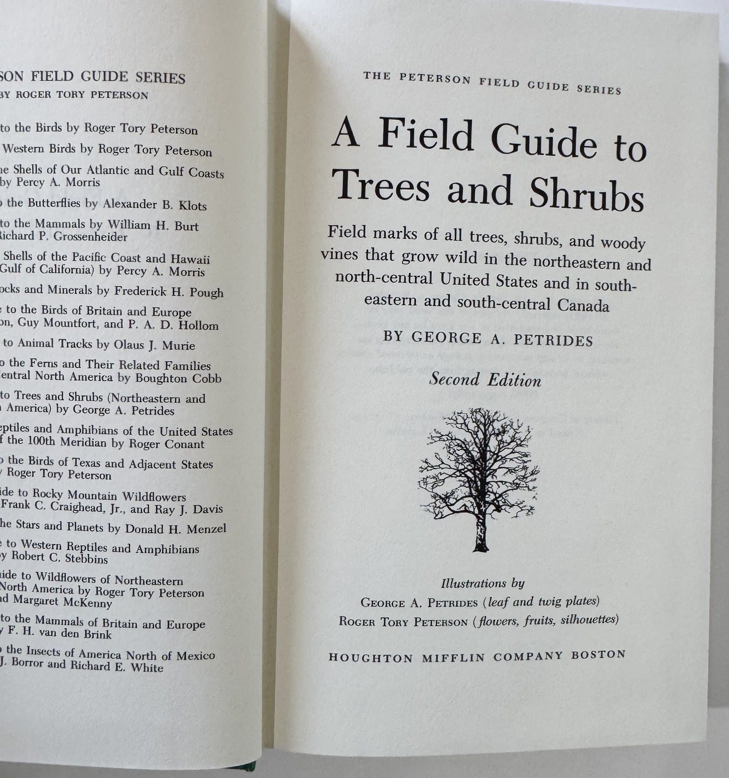 A Field Guide to Trees and Shrubs, Roger Tory Peterson 1972 Hardcover
