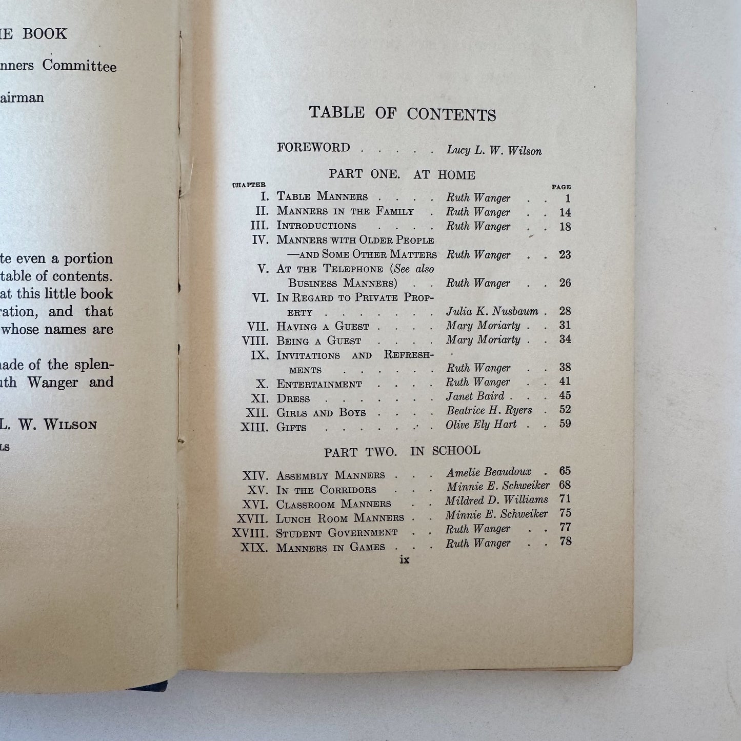 Everyday Manners for Boys and Girls, 1922 School Book