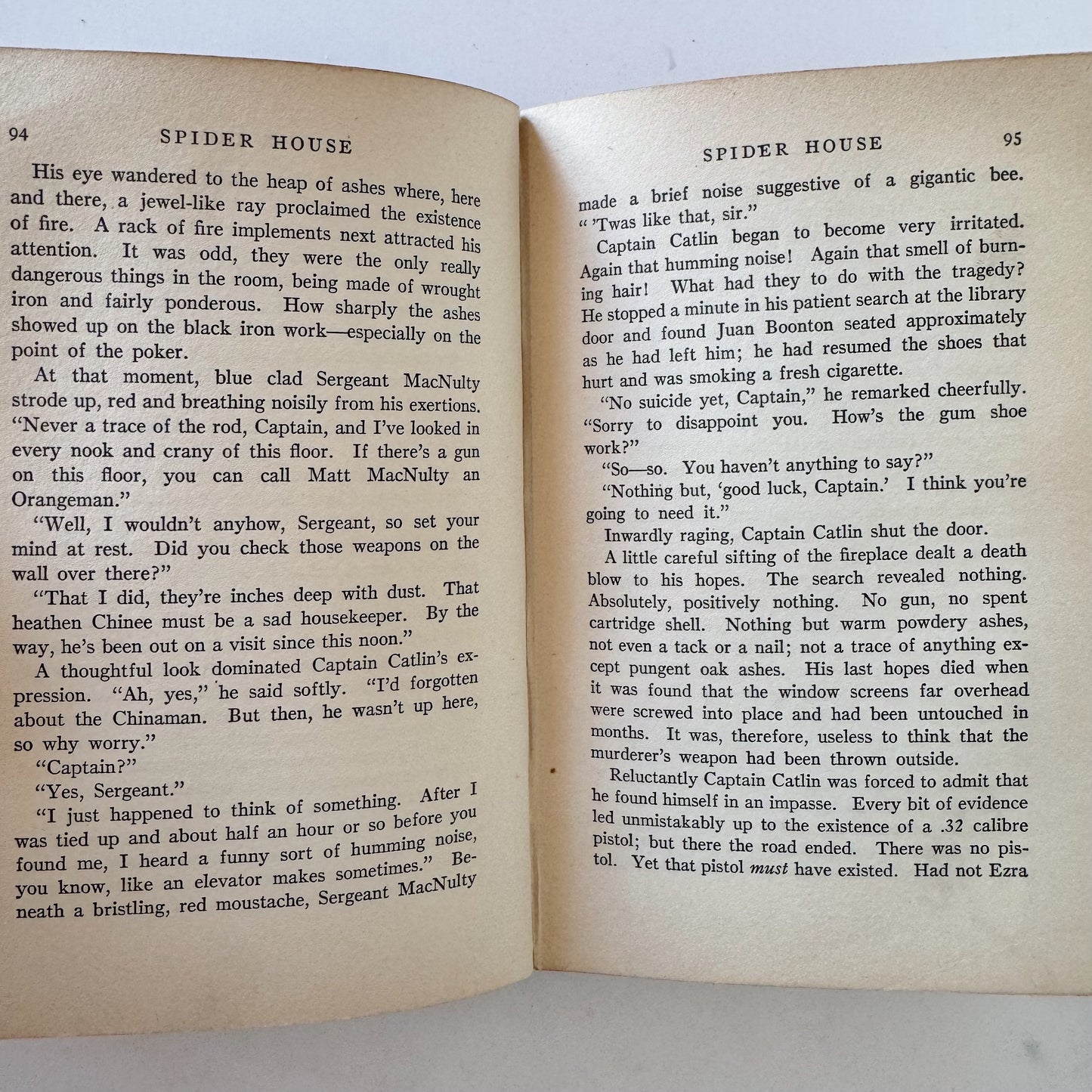 Spider House, Van Wyck Mason, 1932, Hardcover Mystery League First Edition