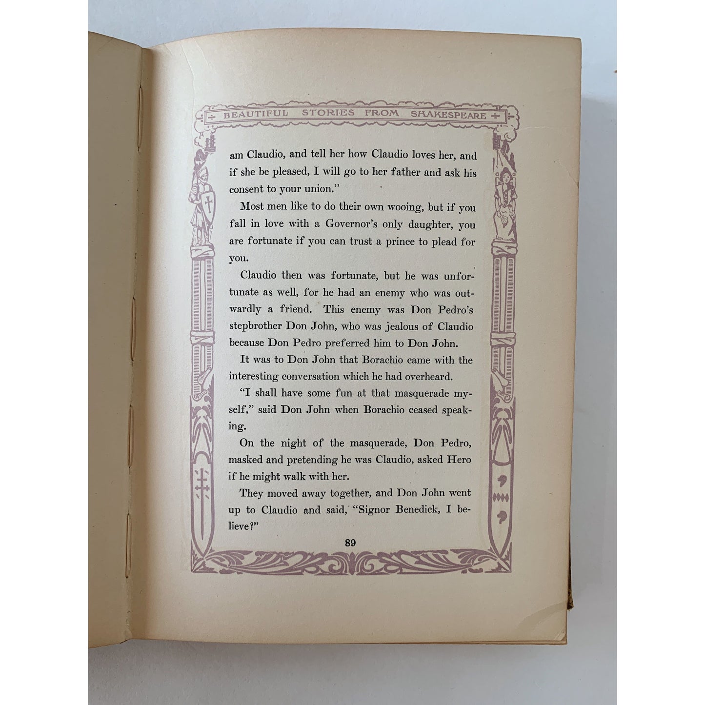 Beautiful Stories From Shakespeare, E. Nesbit, Antique Illustrated Book, 1907