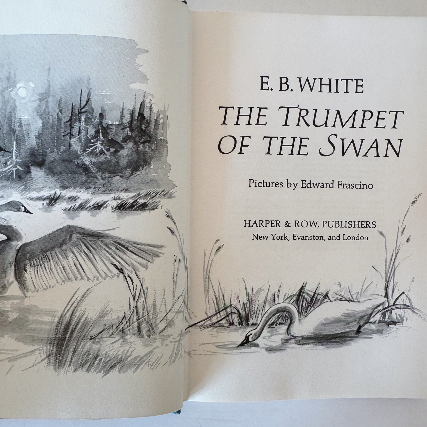 The Trumpet of the Swan, E.B. White, Hardcover 1970