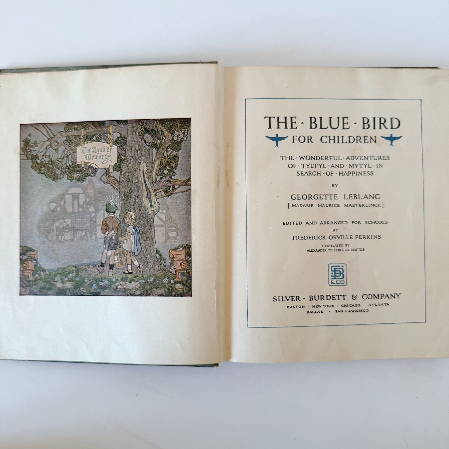 The Blue Bird For Children, 1914 School Edition Hardcover