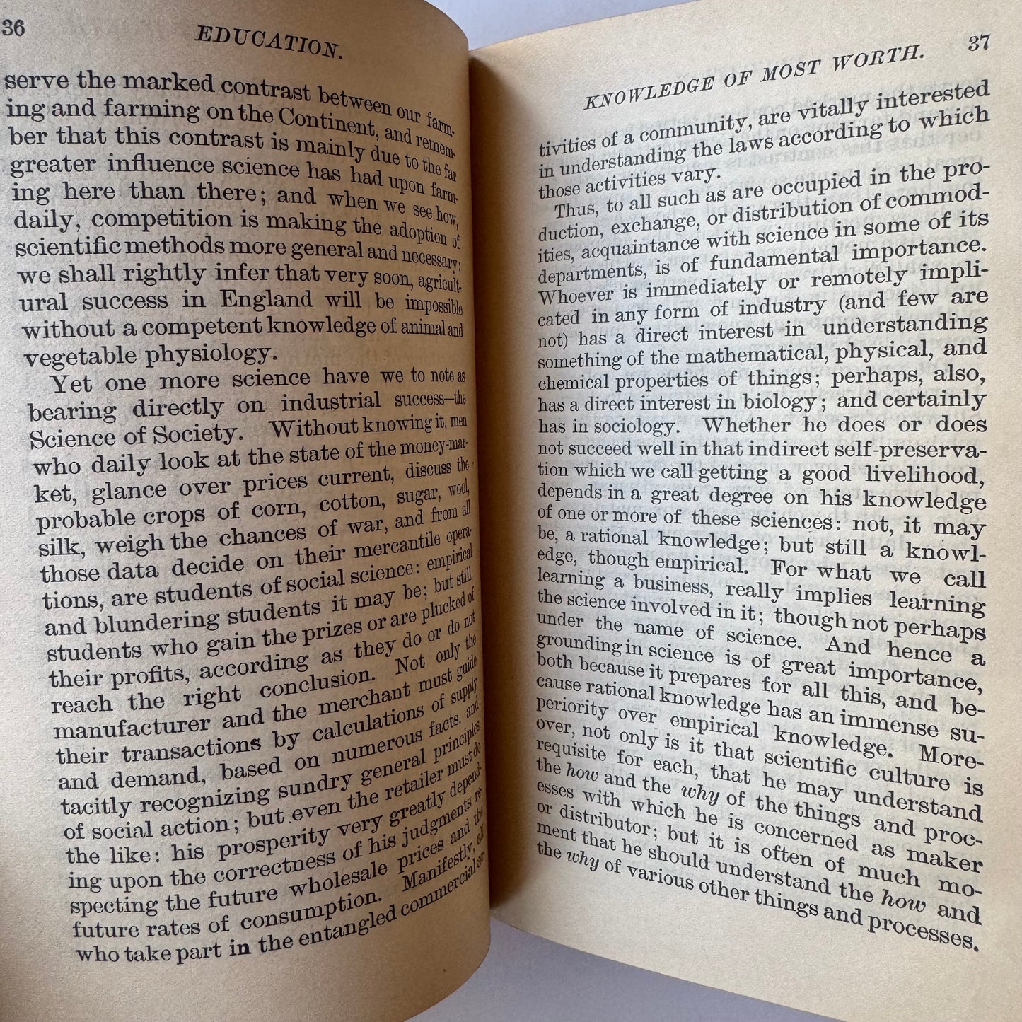Spencer on Education, 1885 Ornate Hardcover