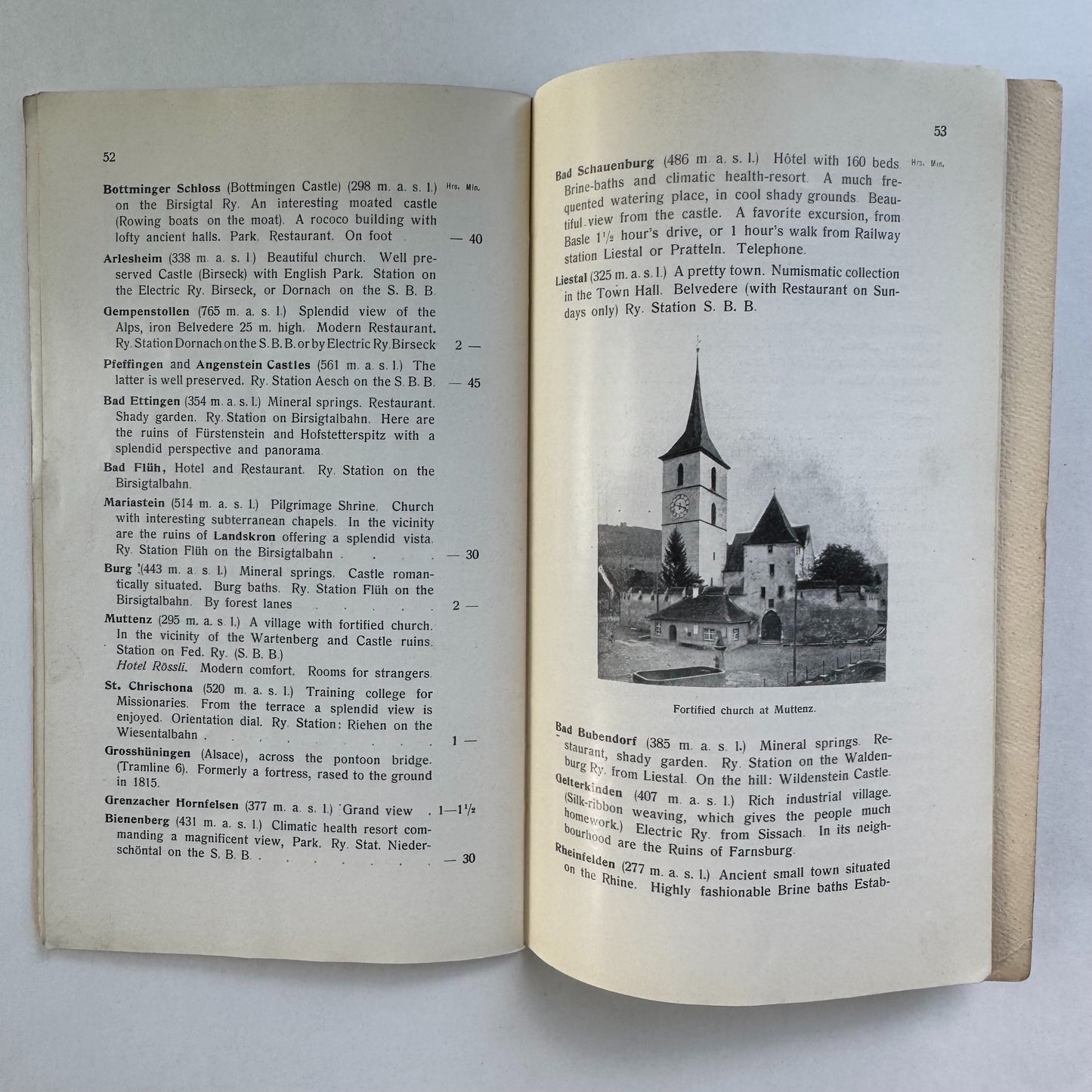 Guide Through Basle and Environs, Basle Switzerland Vintage Travel Guide, Society of Welcome to Strangers Paperback