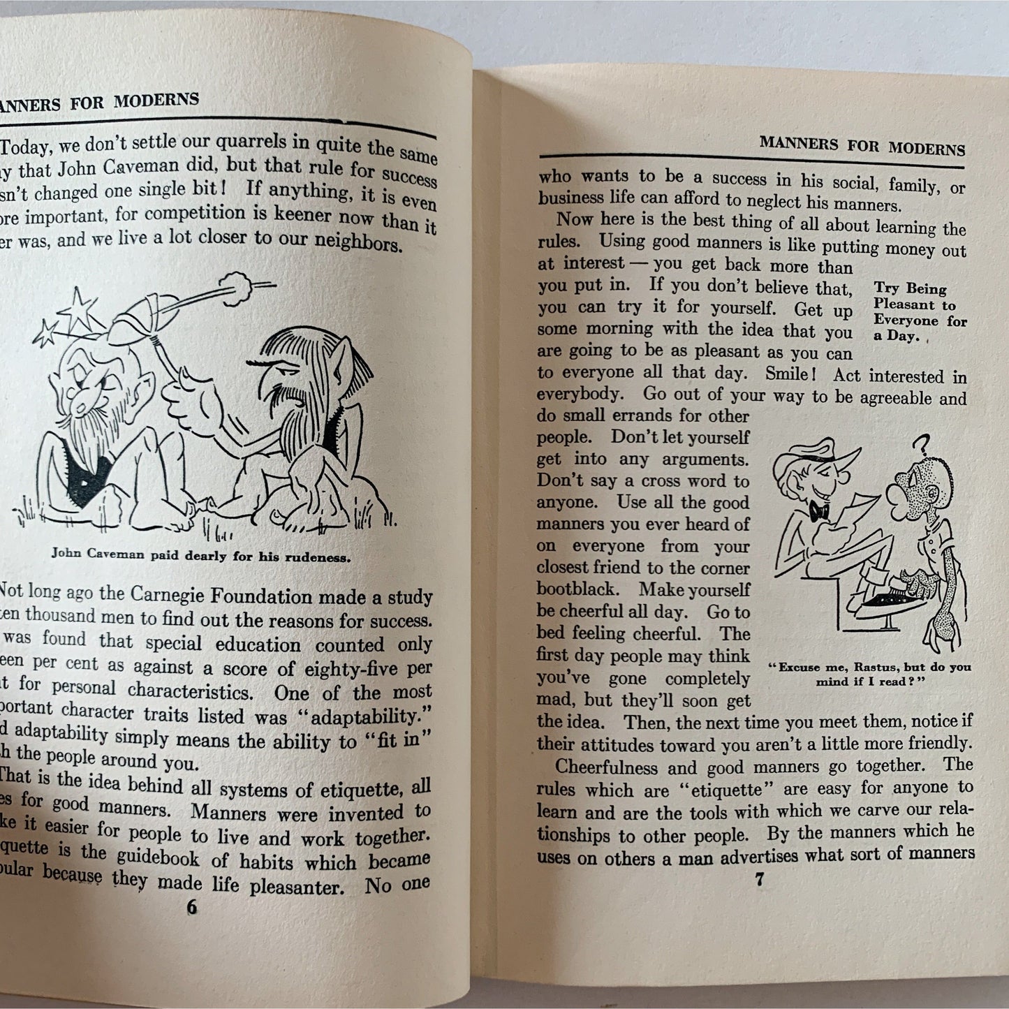 Manners for Moderns, 1938, Kathleen Black, Hardcover, Illustrated Manners Guide for Men