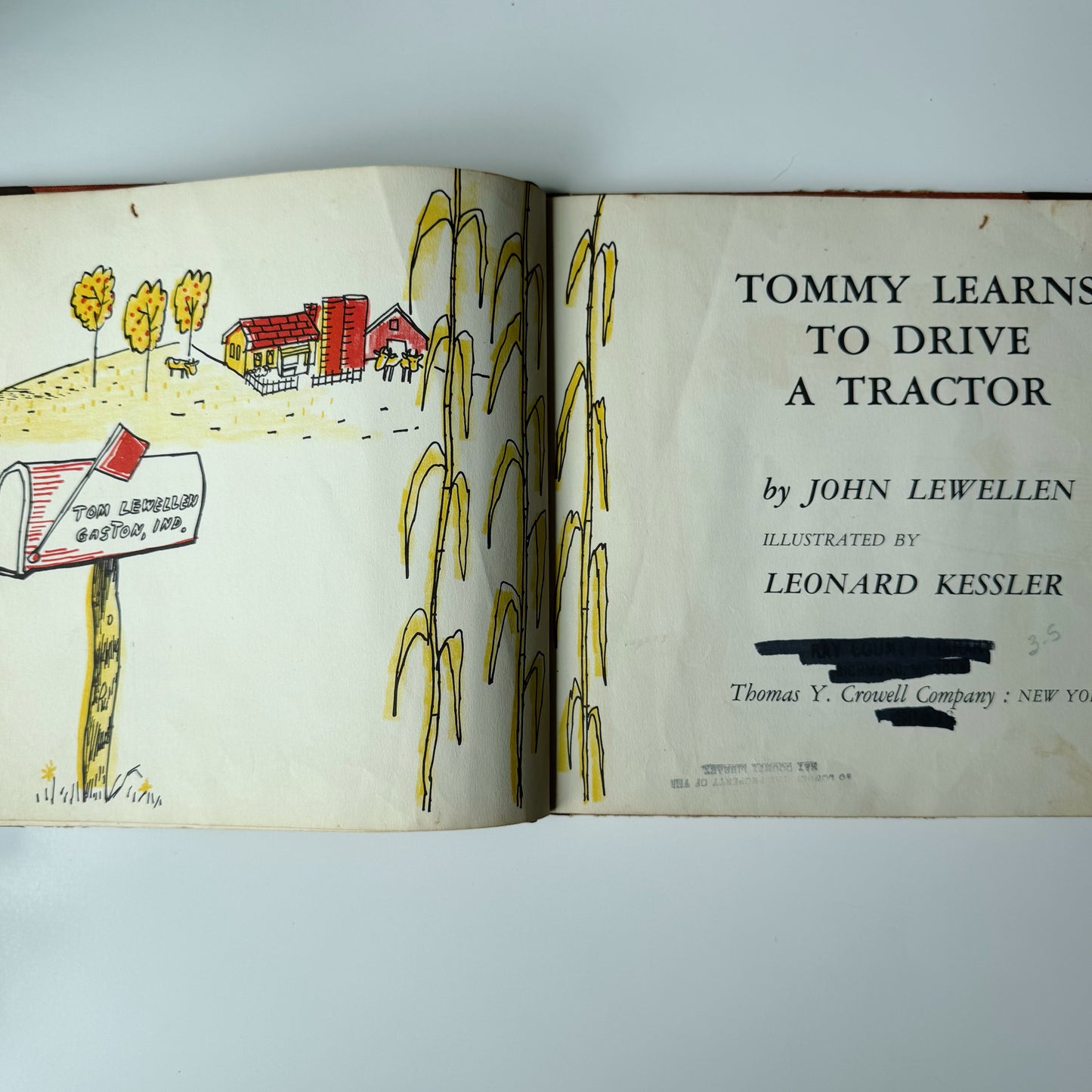 Tommy Learns to Drive a Tractor, 1958 Children's Book
